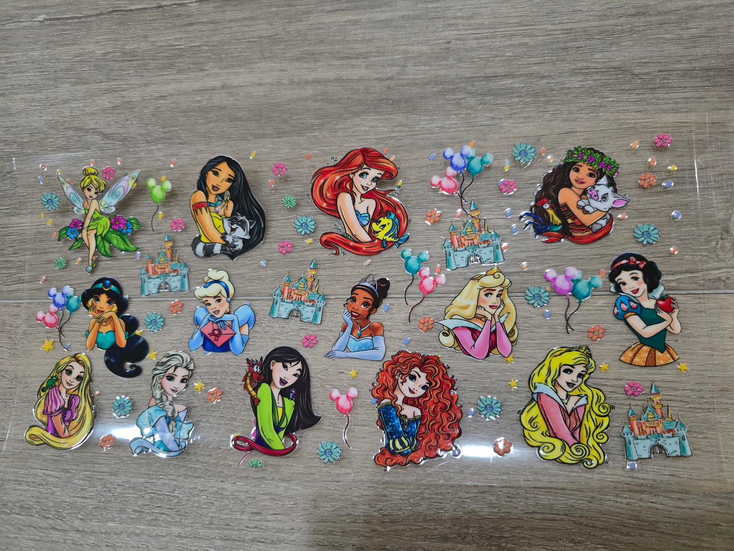 VASO CRISTAL PRINCESAS DISNEY I