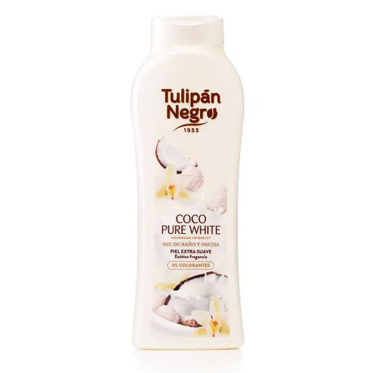 GEL DE BAÑO COCO PURE WHITE, TULIPÁN NEGRO