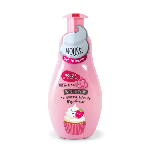 JABÓN DE MANOS MOUSSE FRESA Y NATA
